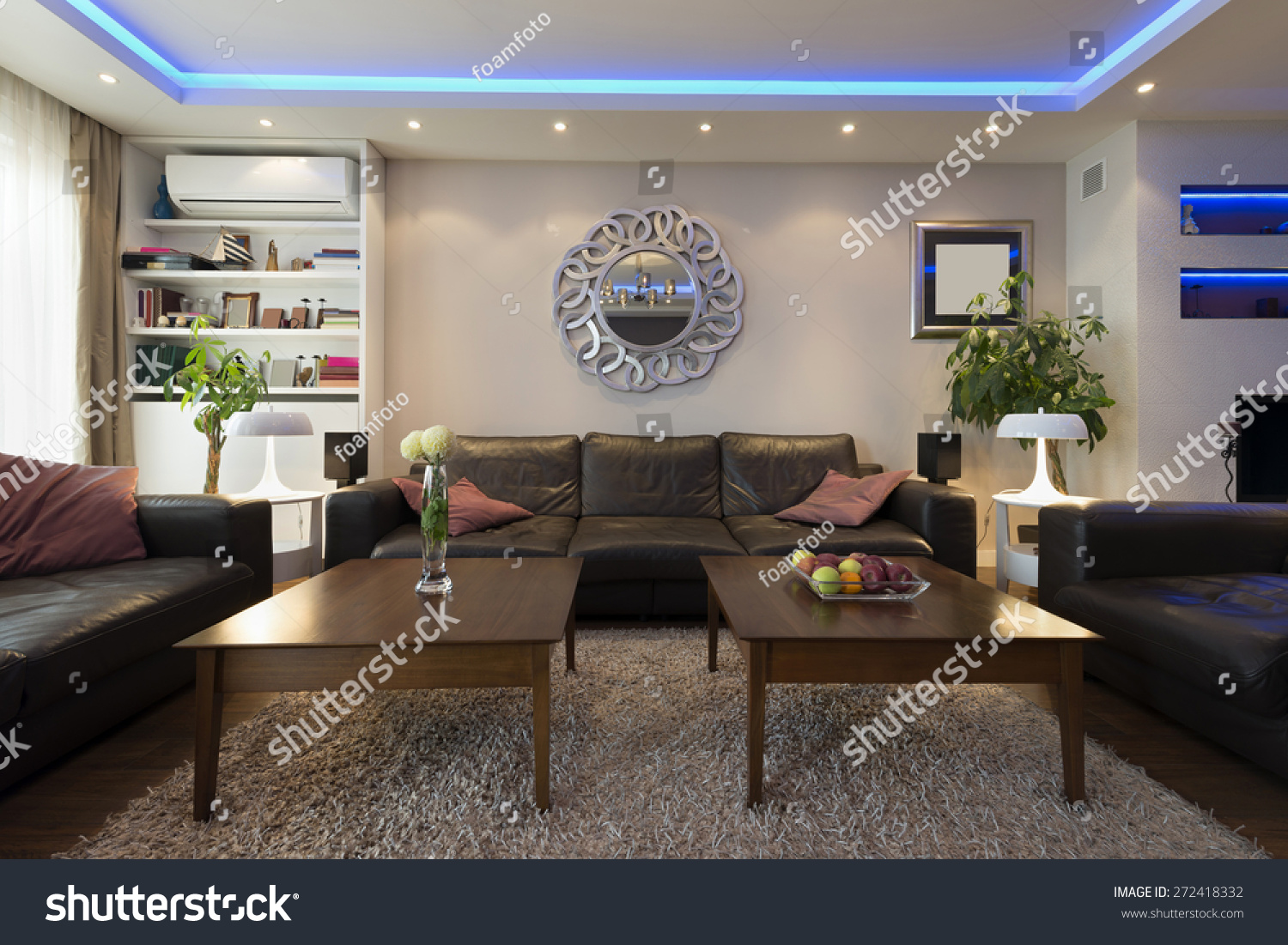stock-photo-luxury-living-room-with-led-ceiling-lights-272418332 ...